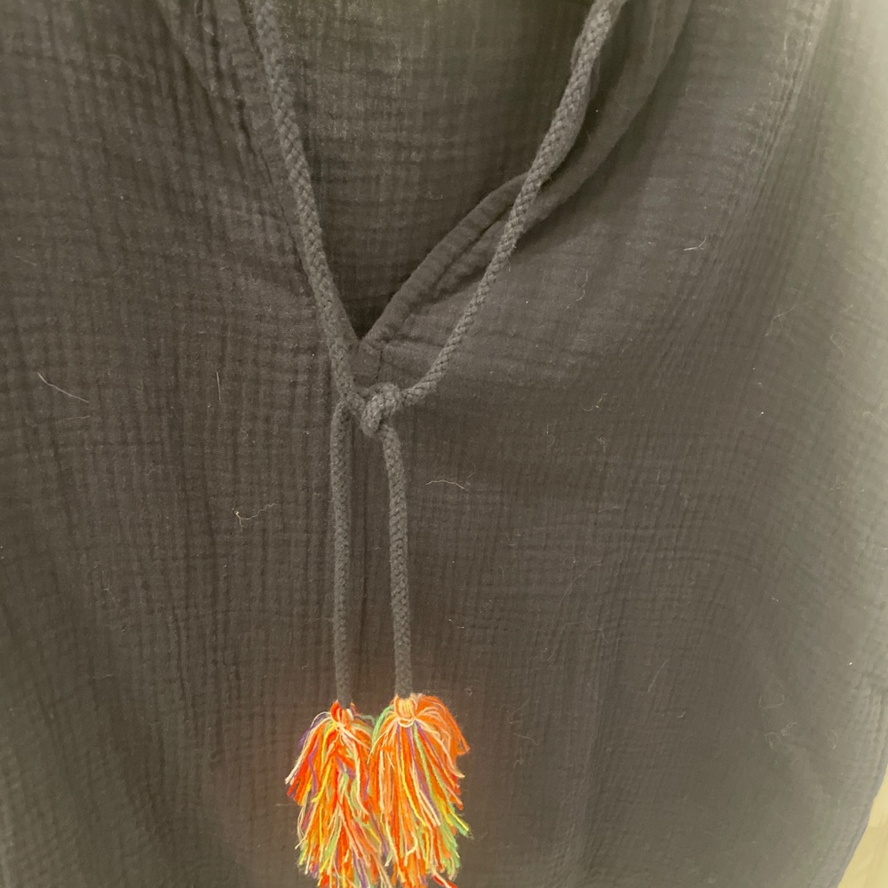 Sundays one size black cotton shirt - Picture 4 of 6